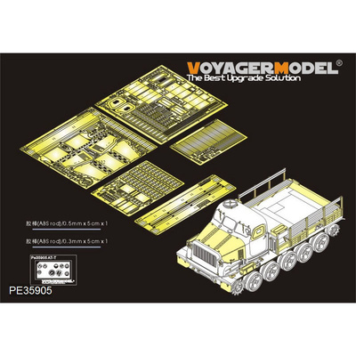 PE35905 Voyager Model 1/35 Фототравление для Российского артиллерийского тягача AT-T