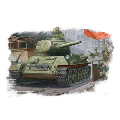 84809 HobbyBoss 1/48 Российский танк тип 34/85 (мод. 1944 Angle-Jointed Turret)