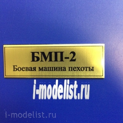 T06 Plate Plate for BMP-2 60x20 mm, color gold