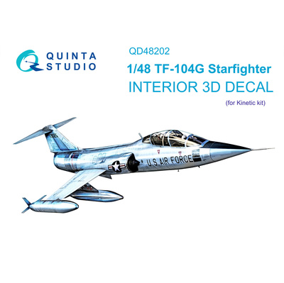 QD48202 Quinta Studio 1/48 3D Декаль интерьера кабины TF-104G (Kinetic)