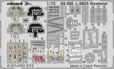 SS655 Eduard 1/72 Фототравление L-39ZA Weekend