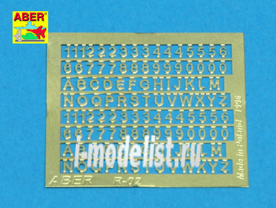 R-02 Aber Numbers & Letters (1,5mm)