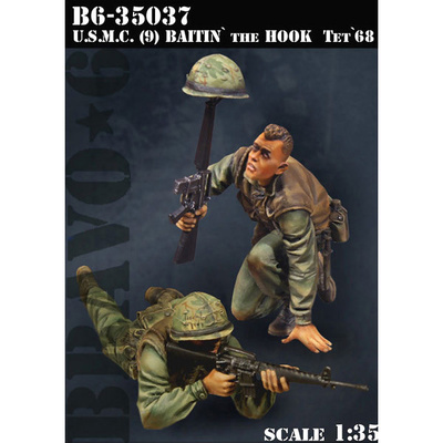 B6-35037 Bravo-6 1/35 U.S.M.C. (9) Baitin' the Hook, Tet'68 / U.S.M.C. (9) Ловлю наживку на крючок, Тет 68
