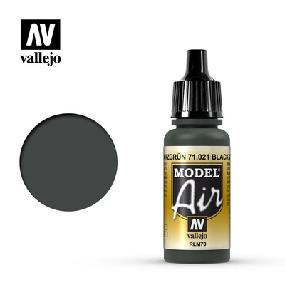 71021 Vallejo acrylic Paint `Model Air` Black-green/Black Green