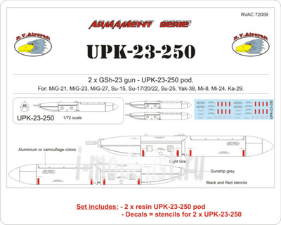 RVAC72009 R. V. AIRCRAFT 1/72 UPK-23-250