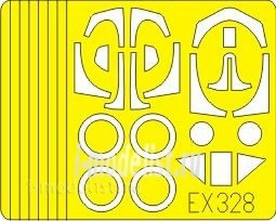 EX328 Eduard 1/48 Маска для Fw 190D  Weekend 