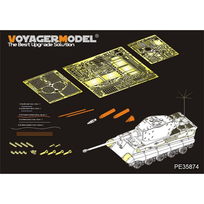 PE35874 Voyager Model 1/35 Фототравление для Немецкого King Tiger (Henschel Turret)