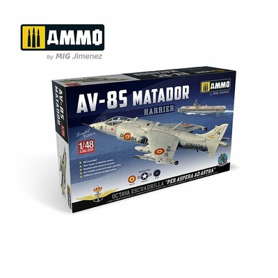 AMIG8505 Ammo Mig 1/48 Британский истребитель Harrier AV-8S Matador - Испанская, американская, британская версии