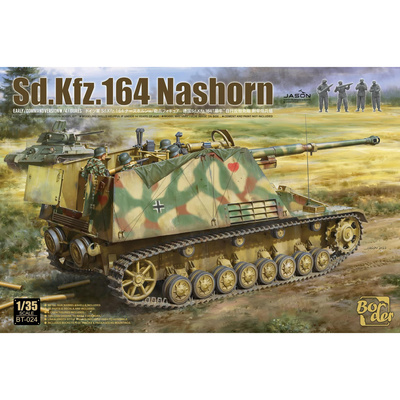ВТ-024 Border Model 1/35 Немецкий истребитель танков Sd.Kfz. 164 Nashorn (с 4 фигурами)